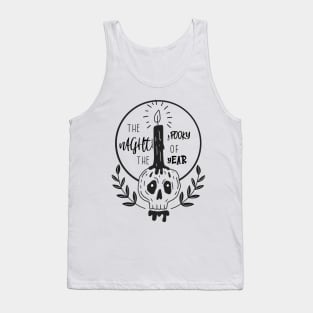 the spookiest night of the year halloween design Tank Top